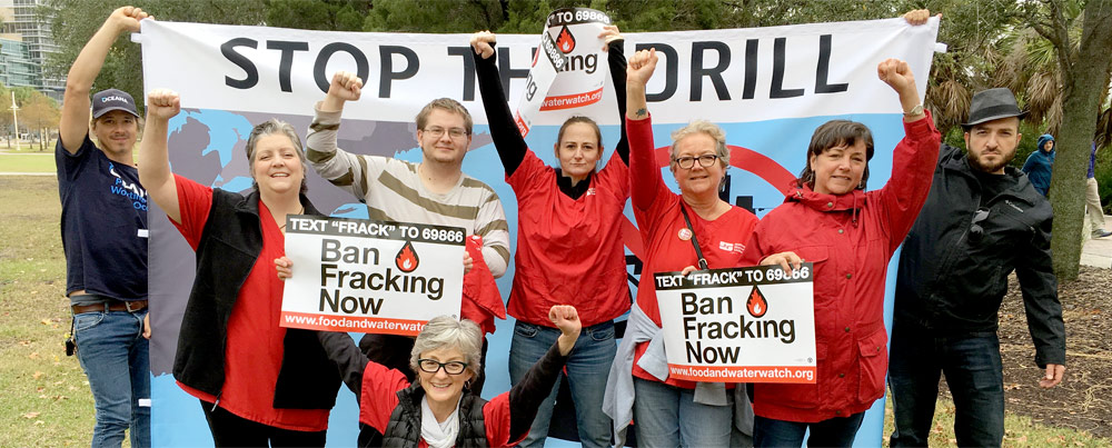 RNs at Ban-Fracking and Off-Shore Drilling rally