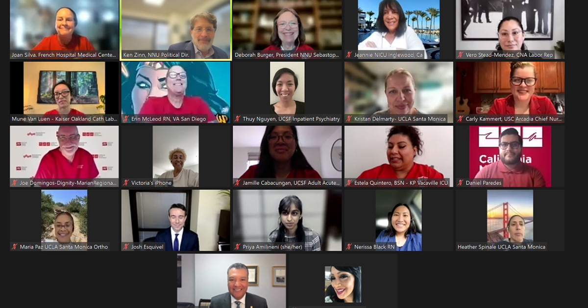 Screenshot of Zoom meeting with 22 attendees