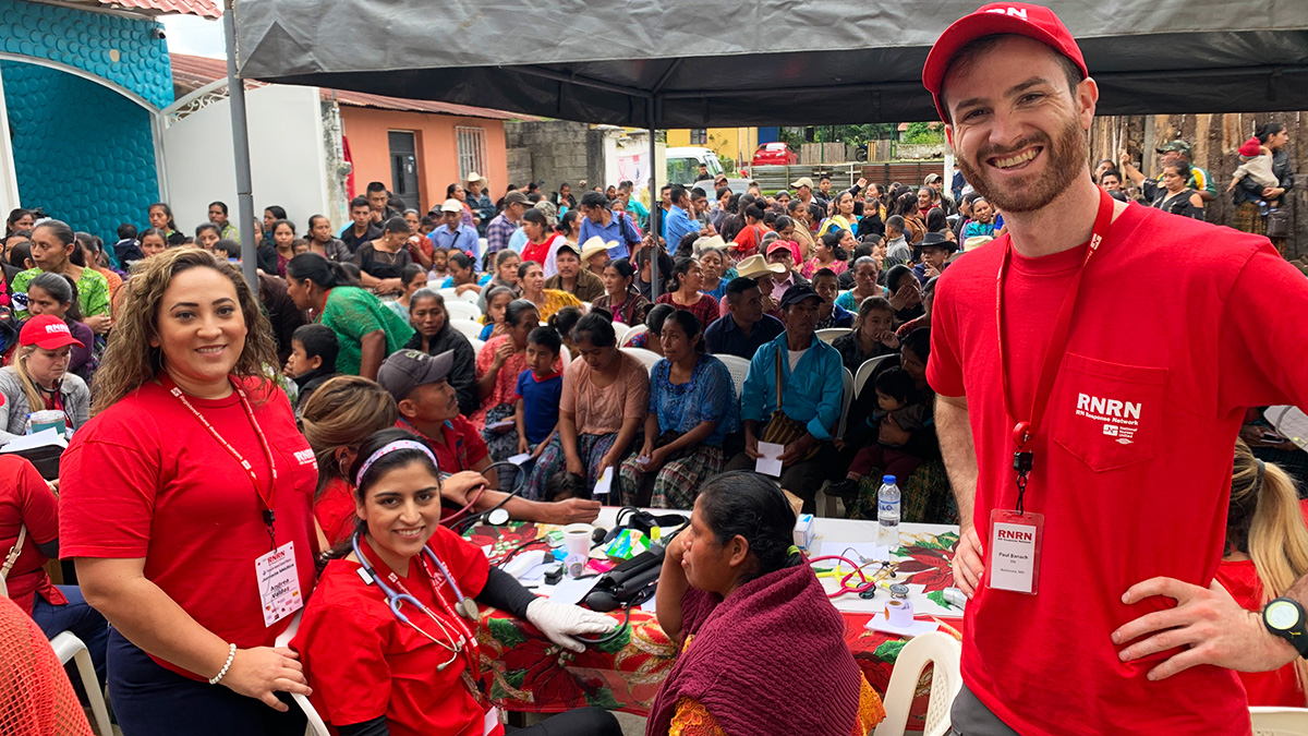 Group of nurses tending to patients in Guatemala