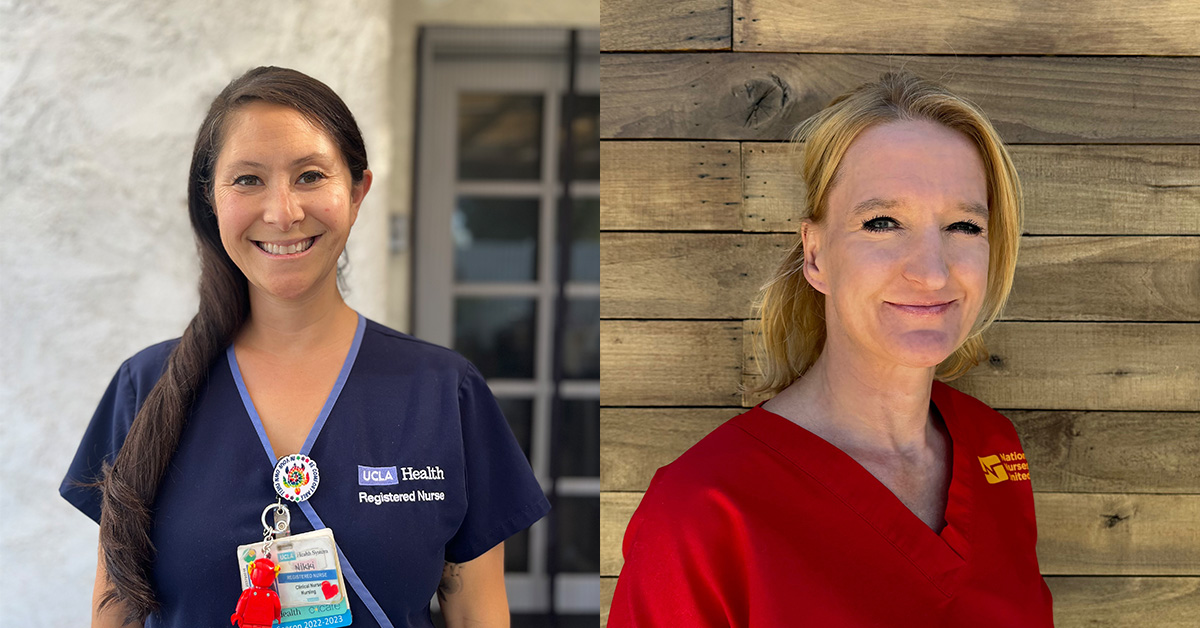 Headshots of Nikki Cuadra, RN and Kathrin Muellerchen, RN