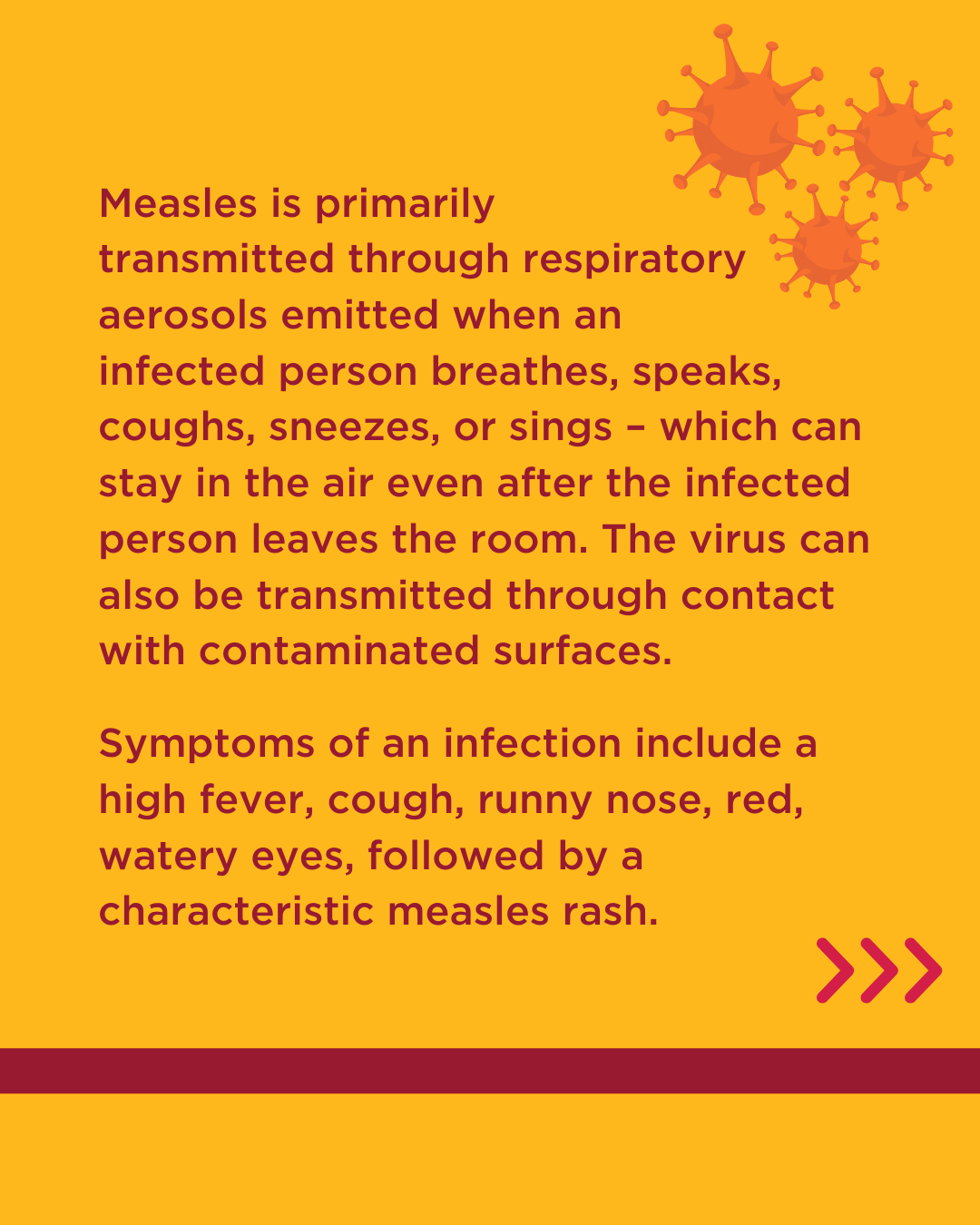 How measles is transmitted