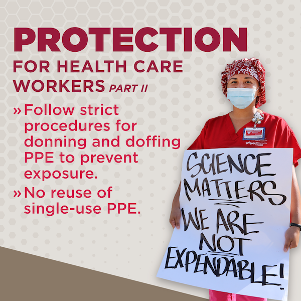Graphic "Protection for health care workers (part 2)"