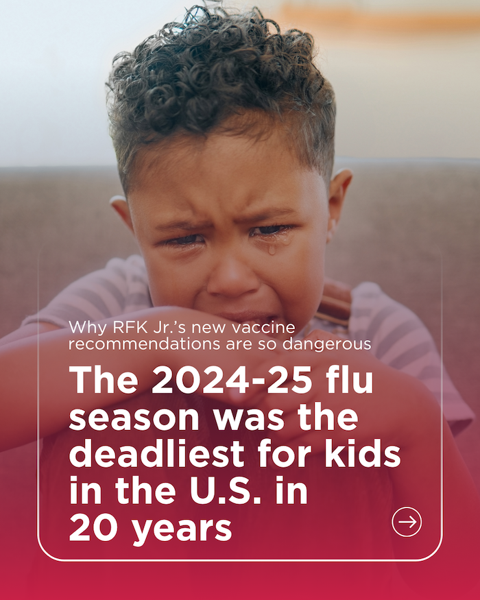 Graphic: The 2024-25 flue season was the deadliest for kids in the U.S. in 20 years