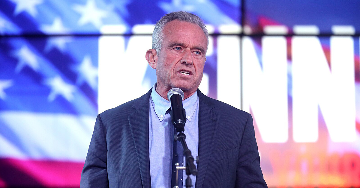 Robert F. Kennedy, Jr. at podium