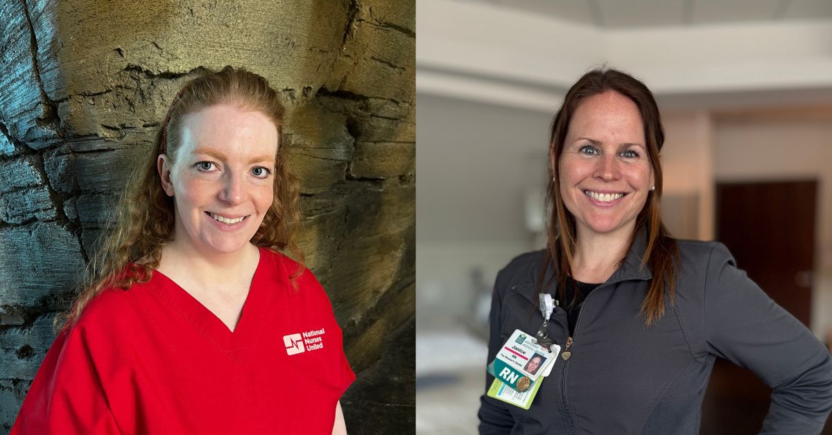 Head shots of Madison Bhagalia, RN and Janice Rider, RN