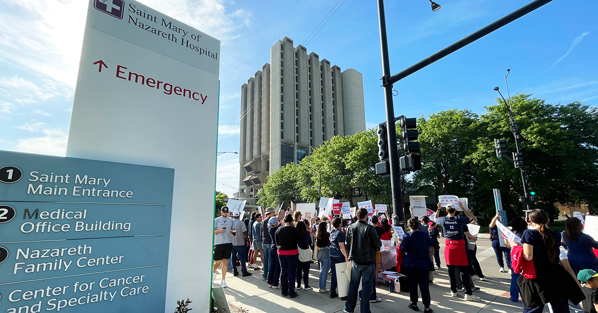 Chicago nurses ready for one-day strike at Prime Saint Mary of Nazareth Hospital