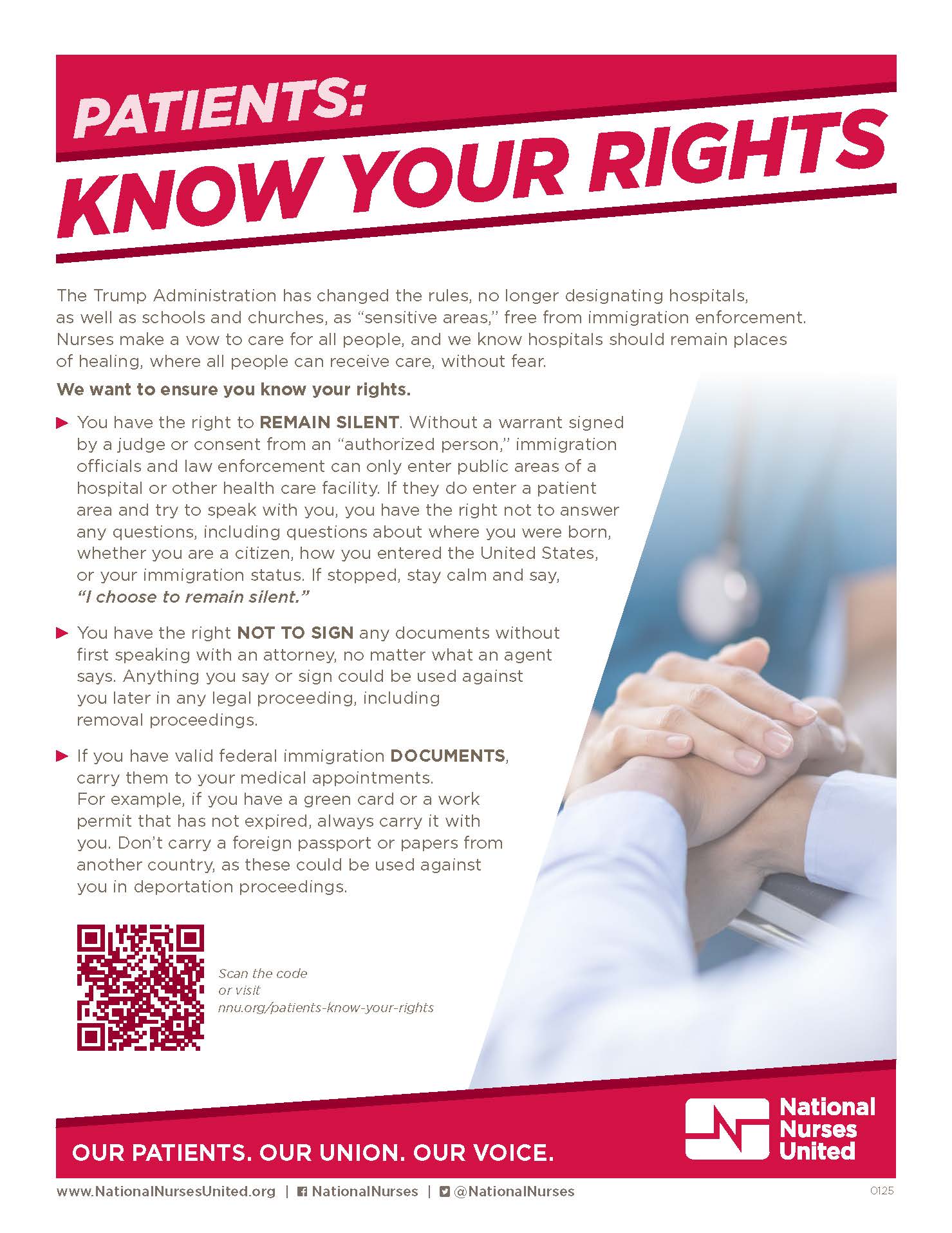 Flyer: Patients Know Your Rights