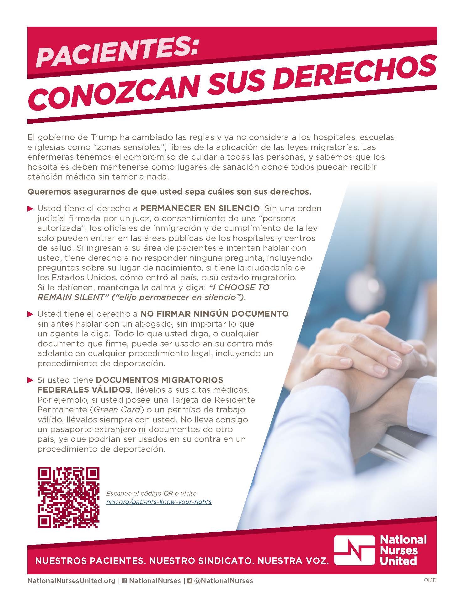 Flyer: Pacientes: Conozcan Sus Derechos