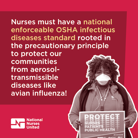 Graphic: Nurses must have a national enforceable OSHA infectious disease standard