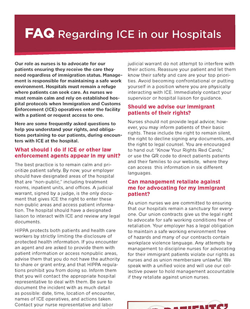 Flyer: ICE FAQ