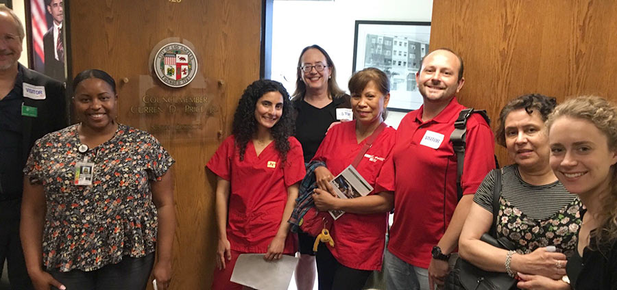 Nurses at Council office