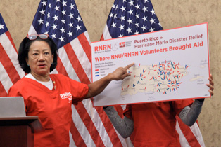 Cathy Kennedy, RN, at Capitol Hill press conference