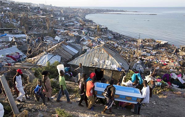 Hurricane Matthew devastation in Haiti