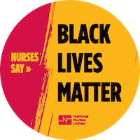 Sticker "Nurses Say Black Lives Matter"