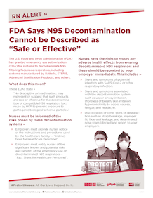 Flyer on N95 Decontamination 