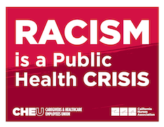 Sign “Racism is a Public Health Crisis”