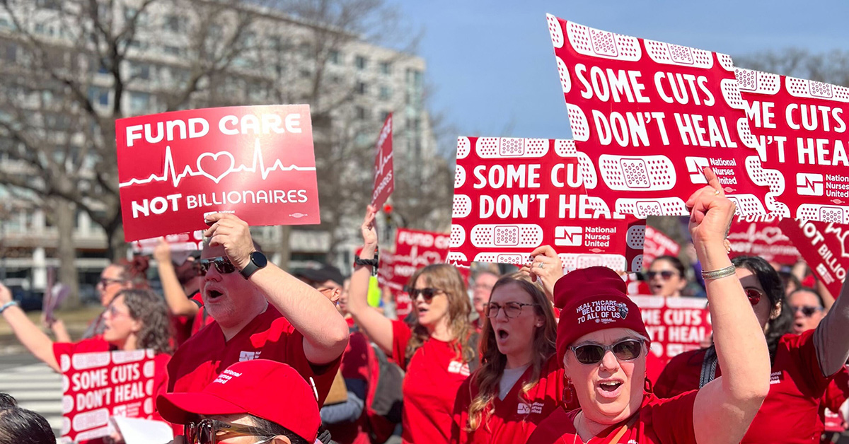 Nurses at DC rally against Medicaid cuts