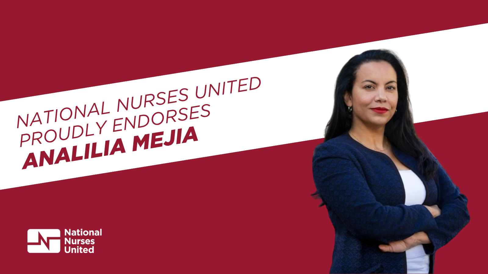 Analilia Mejia with endrosement NNU graphic