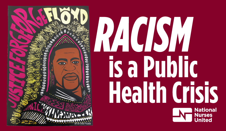 George Floyd artwork, Racism is a Public Health Crisis