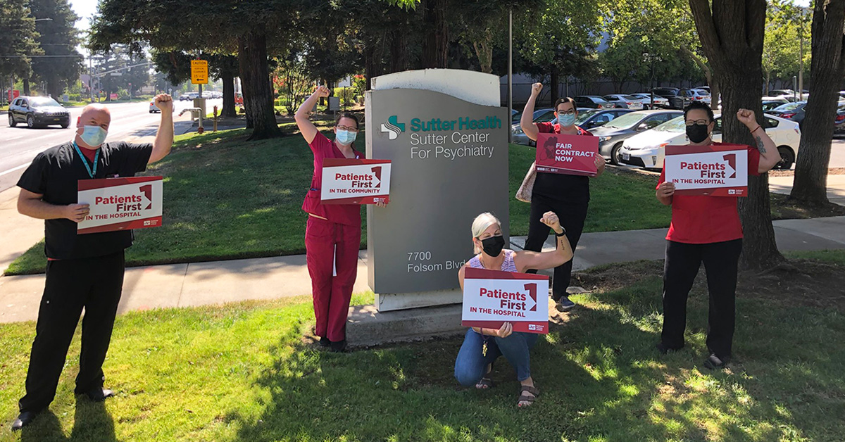 Nurses and health care workers at 15 Sutter facilities to hold one-day strike for safe staffing and health and safety protections