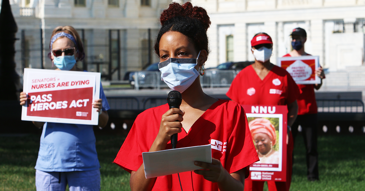 Nurses at capitol