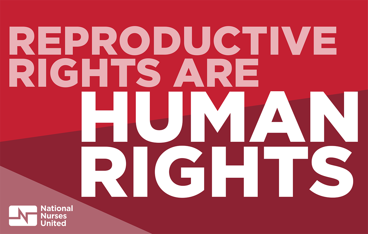 Graphic "Reproductive Rights are Human Rights"