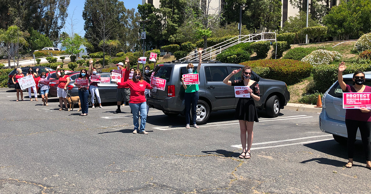 Tri-City Medical Center RN's outside hospital