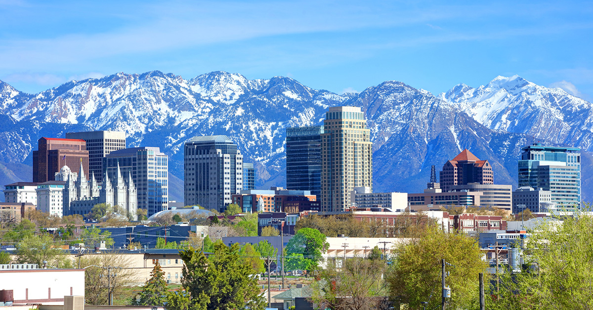 Salt Lake City, Utah skyline