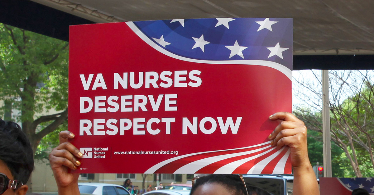 Sign "VA Nurses Deserve Respect Now"