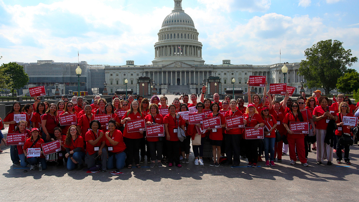 RN leaders and advocates for nurses and patients in Washington D.C.