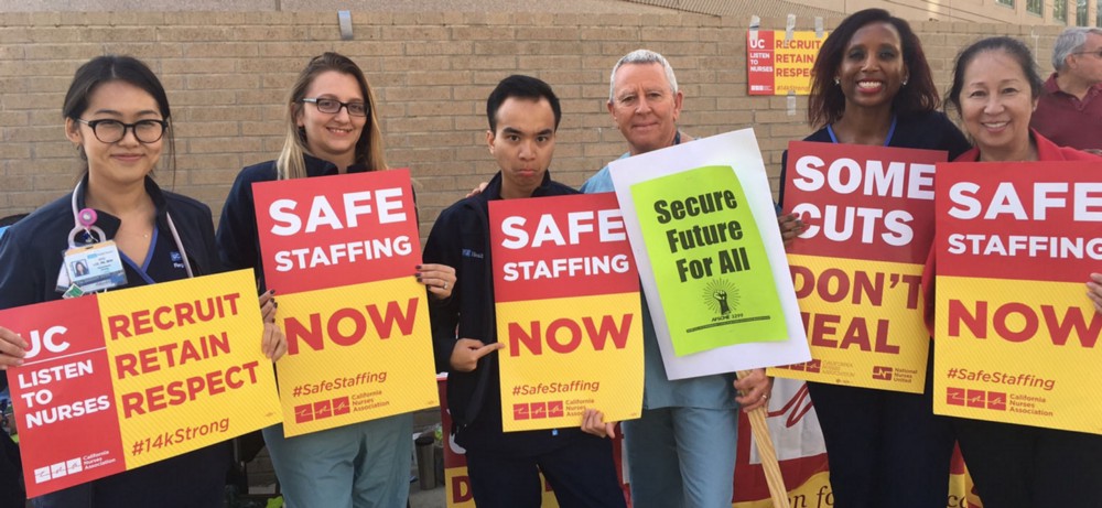 Nurses at UC Sympathy Strike