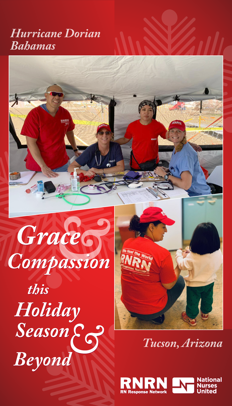 RNRN holiday card - Grace and Compassion this Holiday Season and Beyond