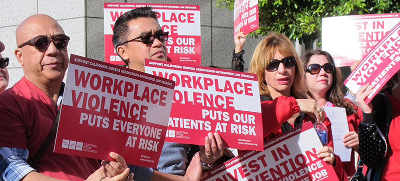 Nurses rally against workplace violence