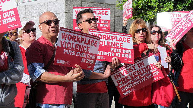 Nurses rally against workplace violence