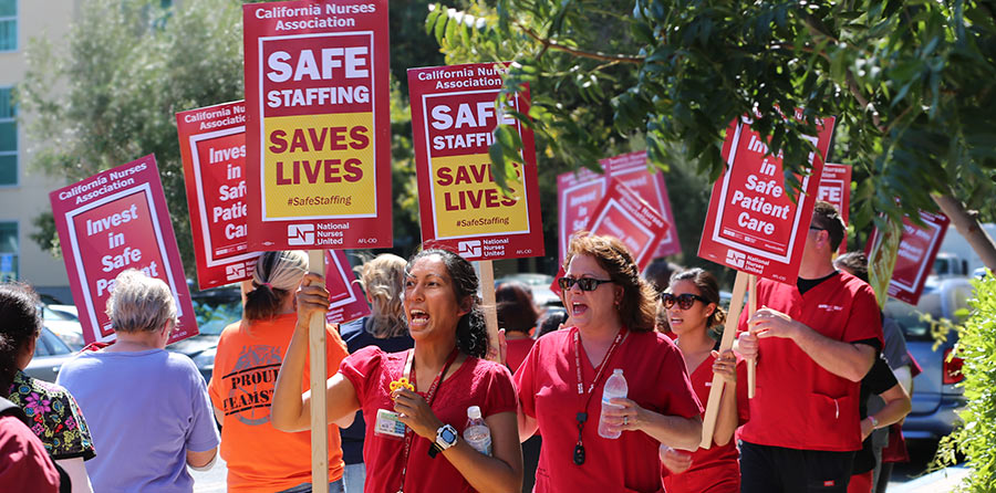 Nurses rally