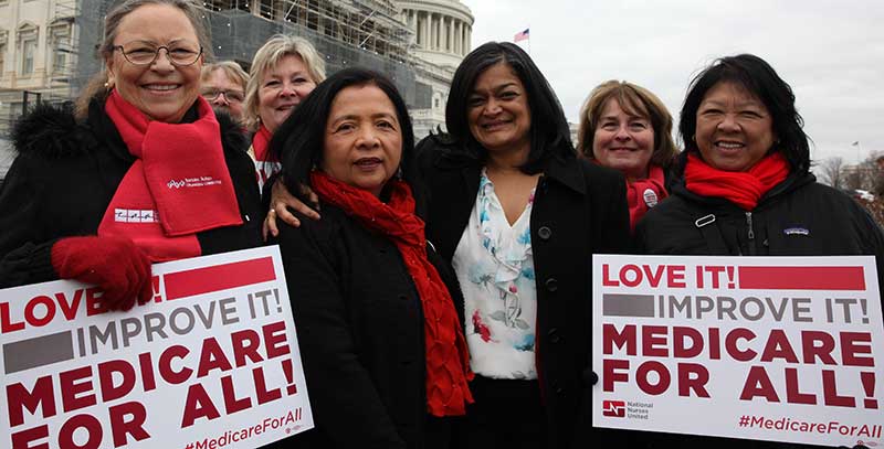 NNU Executive Director, Bonnie Castillo, RN at bill introduction