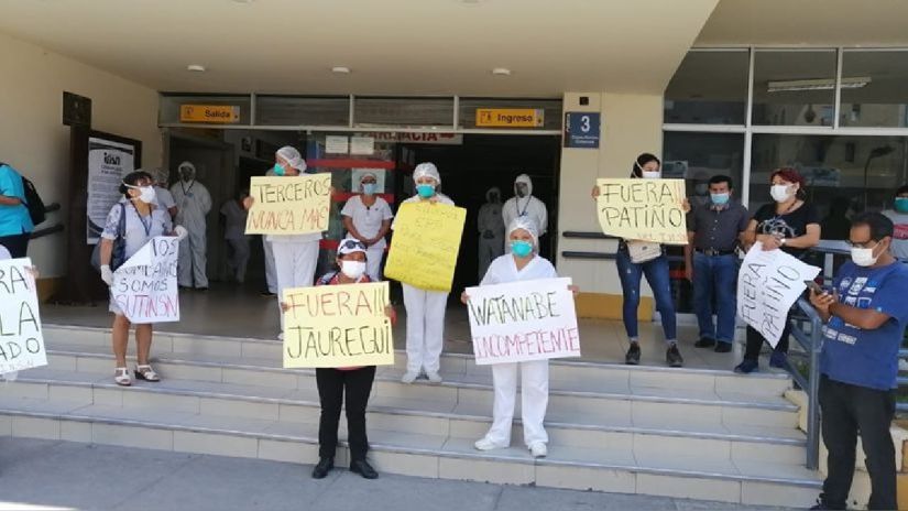 Protestas del personal de salud durante emergencia sanitaria