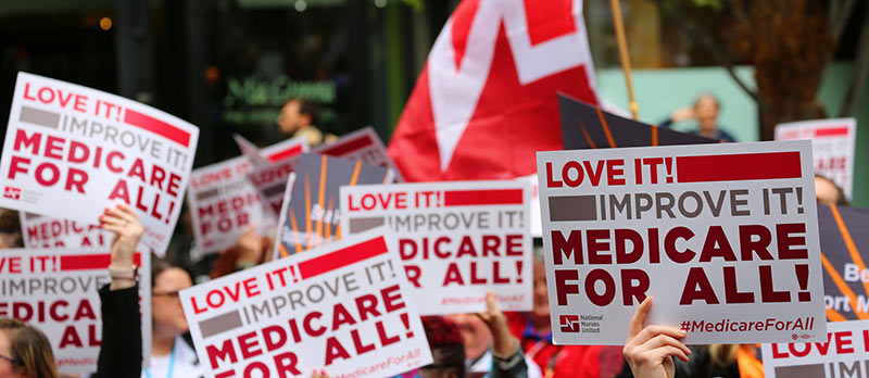 Medicare for all signs