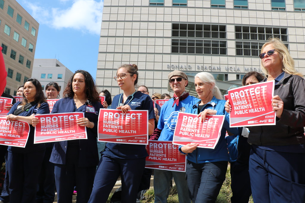 Nurses rally for increased protections from COVID-19