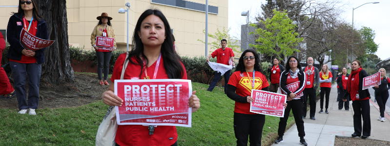 Nurses protest lack of protection