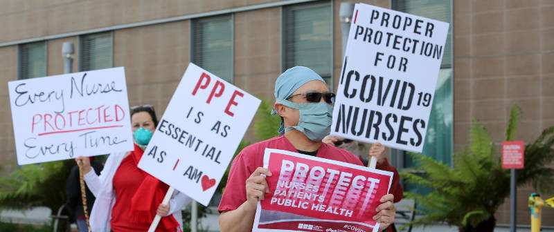Nurses demand PPE