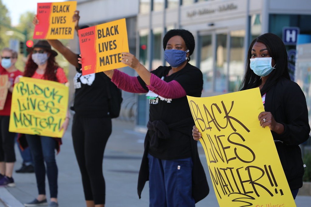 Nurses rally for racial equality