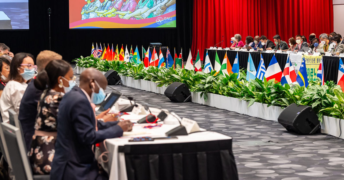 Global Nurses United delegates meeting in San Francisco