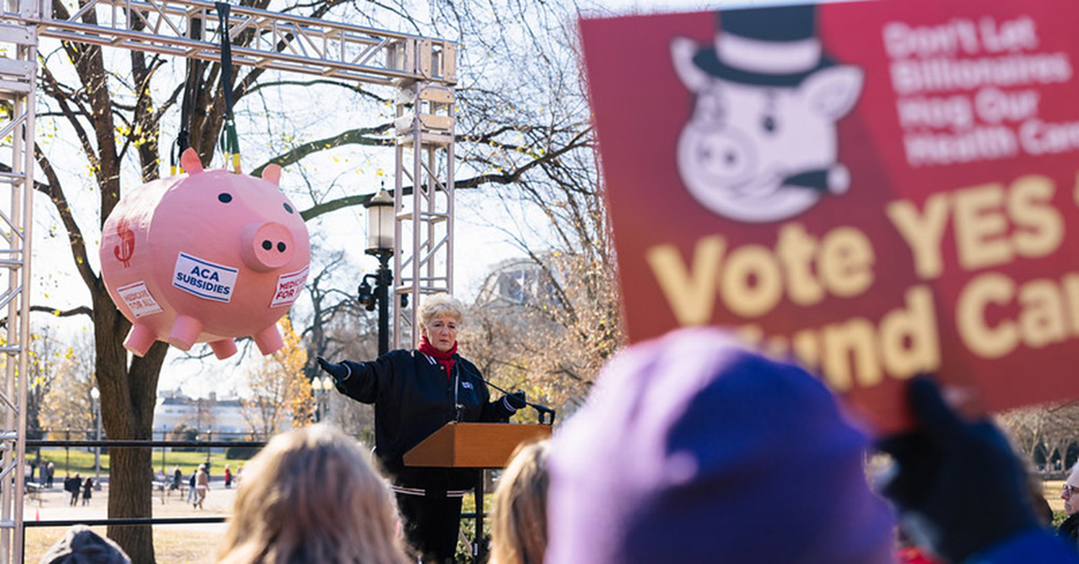 Nurses rally in support of ACA subsidies in DC