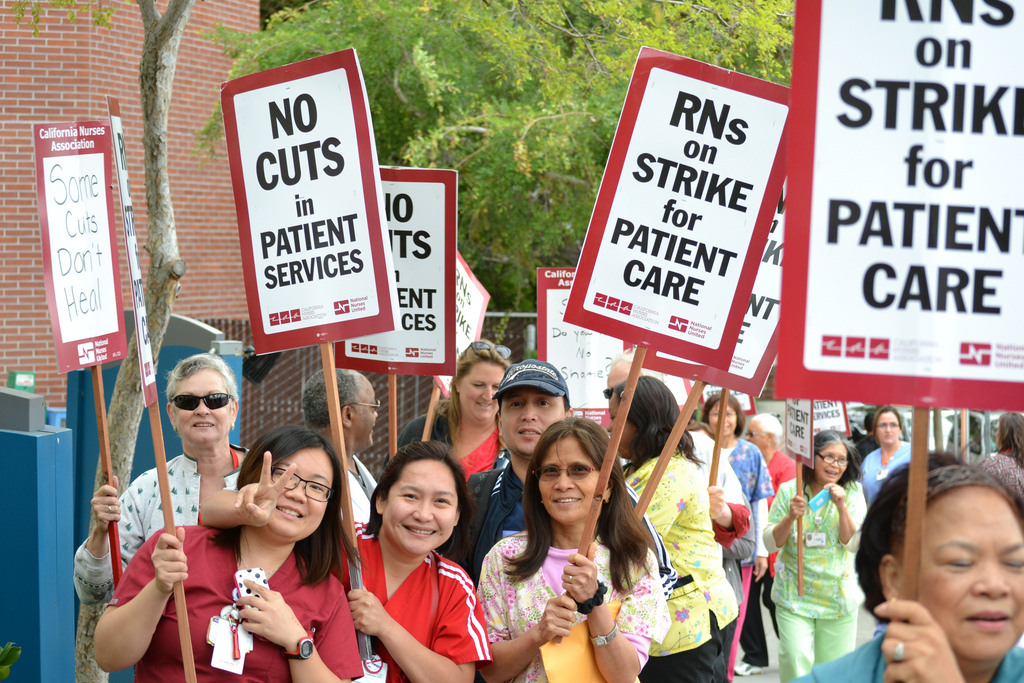 Nurses Striking 