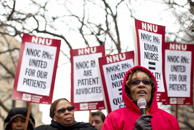 Informational Picket at Saint Louis University Hospital 