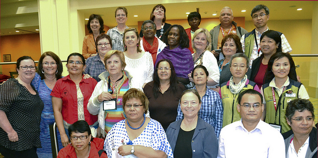 Large group of nurses inside