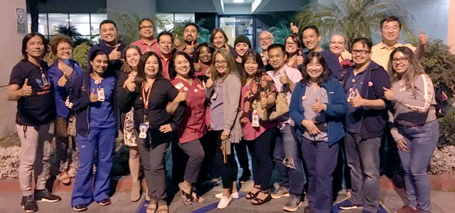 Anaheim Medical Center RNs triumphant pose