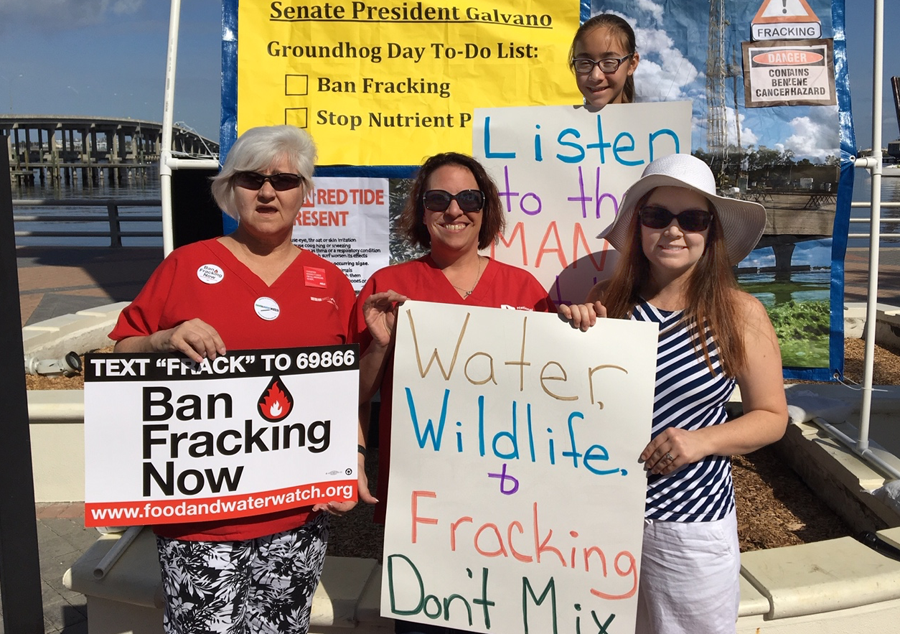 Nurses and community members rally for clean water