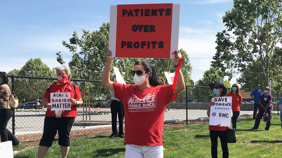 Nurses protest at HCA’s Good Samaritan and Regional hospitals